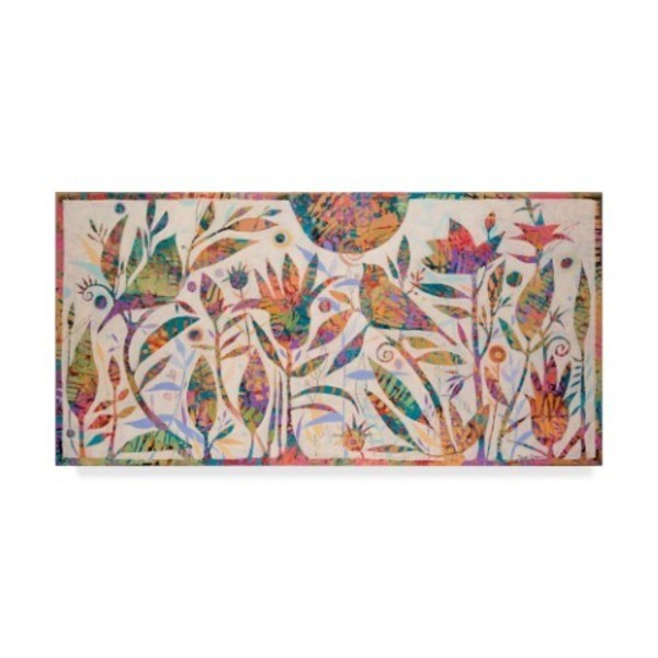 Trademark Fine Art Sue Davis 'Summer Magic Abstract Modern' Canvas Art, 10x19 ALI44137-C1019GG